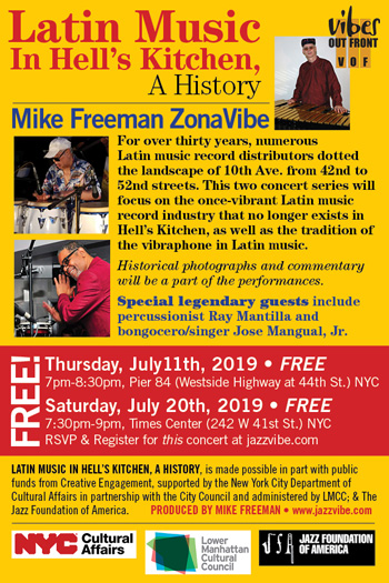 Mike Freeman ZonaVibe Latin Muic In Hell's Kitchen flyer